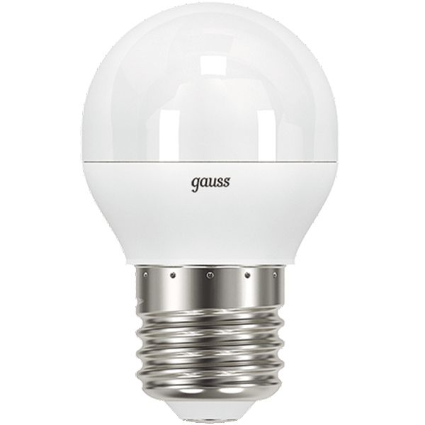 Лампа светодиодная Gauss Black 9.5 Вт G45 матовая E27 220 В 3000 К 