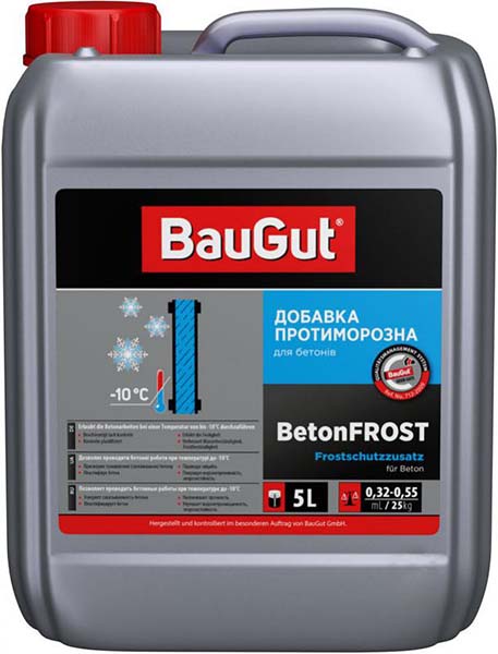 Противоморозная добавка BauGut BetonFROST 5 л