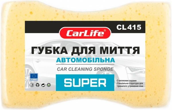 Губка автомобильная  SUPER Carlife CL415