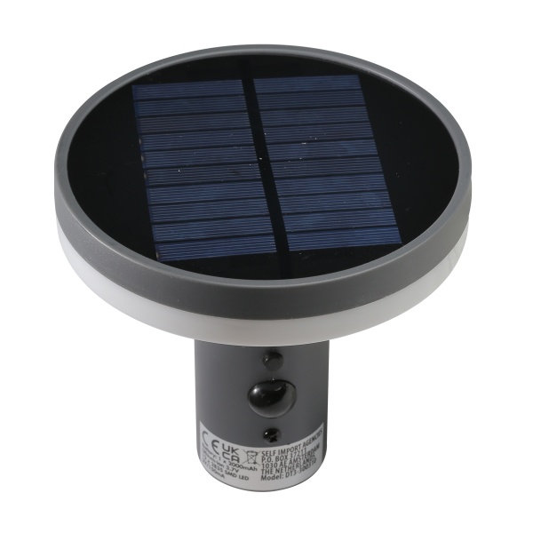 Светильник на солнечной батарее Solar Shell KO 4 Вт IP44 серый