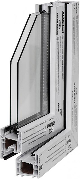 Вікно одностулкове поворотно-відкидне ALMplast 500х500 мм
