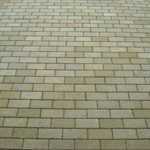 Тротуарная плитка Золотой Мандарин Кирпич горчичное 200 х 100 х 40 мм.