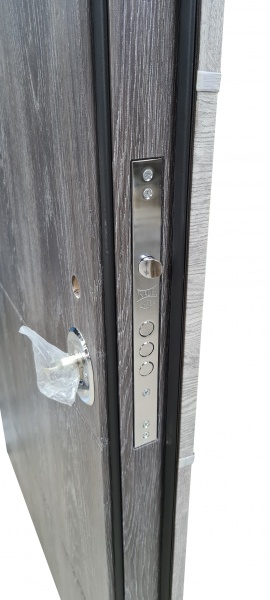 Дверь входная Булат House-3 дуб графит / дуб шале графит 2050x850 мм правая