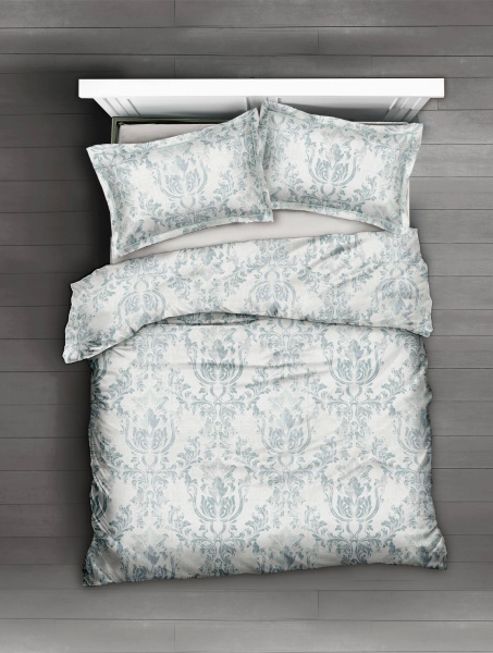 Комплект постельного белья Firmi 1,5 белый с принтом La Nuit 