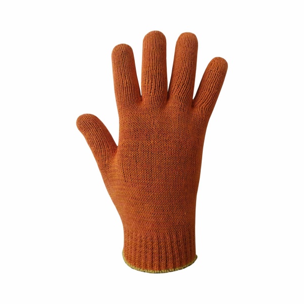 Перчатки UP! (Underprice) 10 кл., оранжевые с покрытием ПВХ точка XL (10) 810