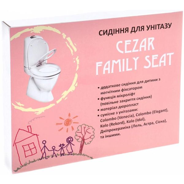 Сиденье для унитаза Klechniowska CEZAR FAMILY SEAT