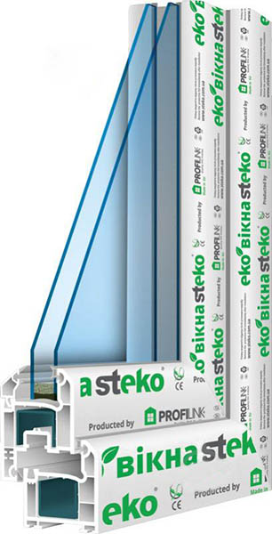 Окно поворотно-откидное Steko S300 58 1400x900 мм правое