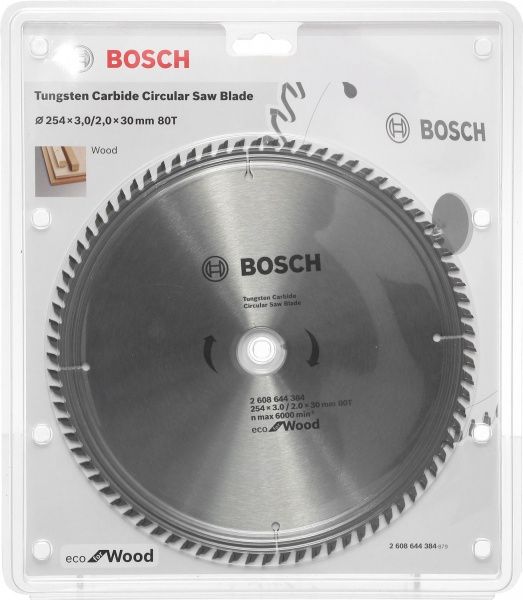 Пильный диск Bosch ECO WO 254x30x2.6 Z80 2608644384