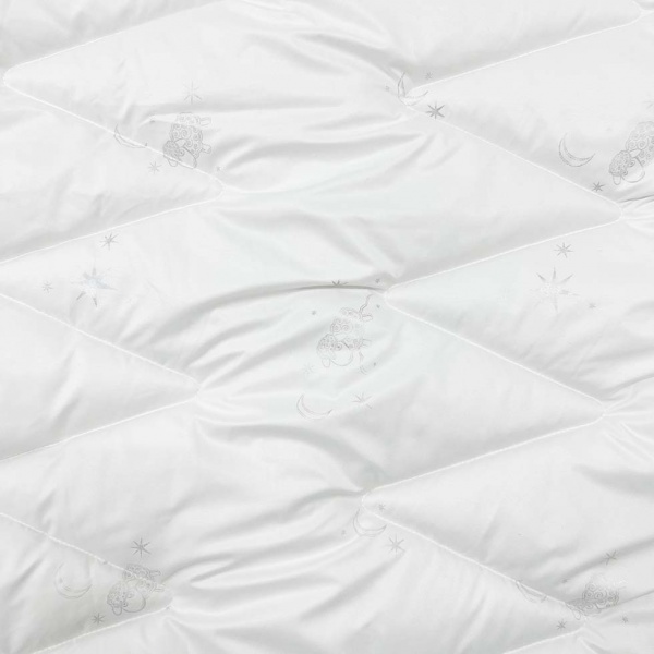 Одеяло шерстяное de Laine Merinos 150x210 см Luna белый с серым