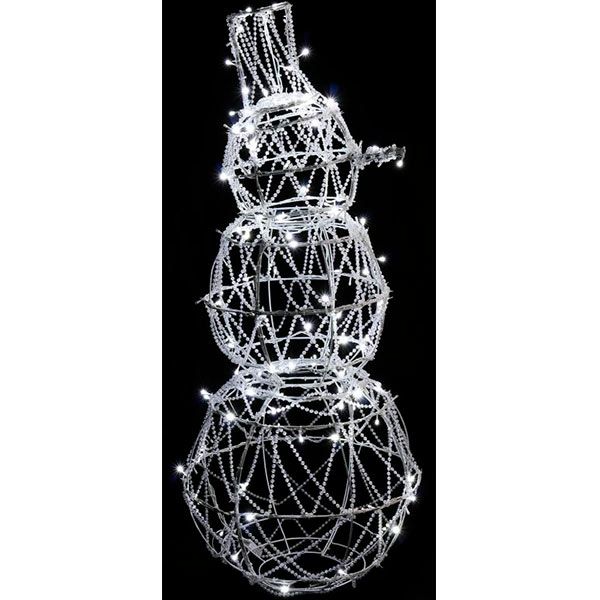 Светодиодная фигура Снеговик 1.3 м LED