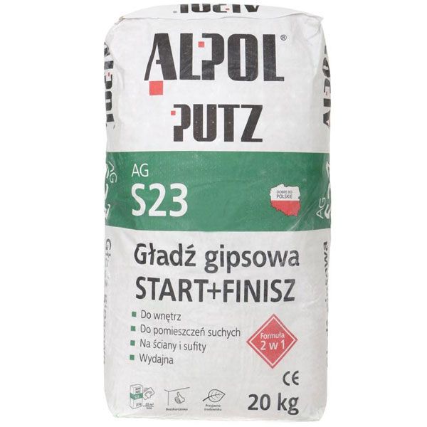 Шпаклівка Alpol 2 в 1 ALPOL Putz AG S23 20 кг