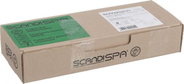 Сифон ScandiSPA трубчатый с выпуском 1 1/2 NS0411