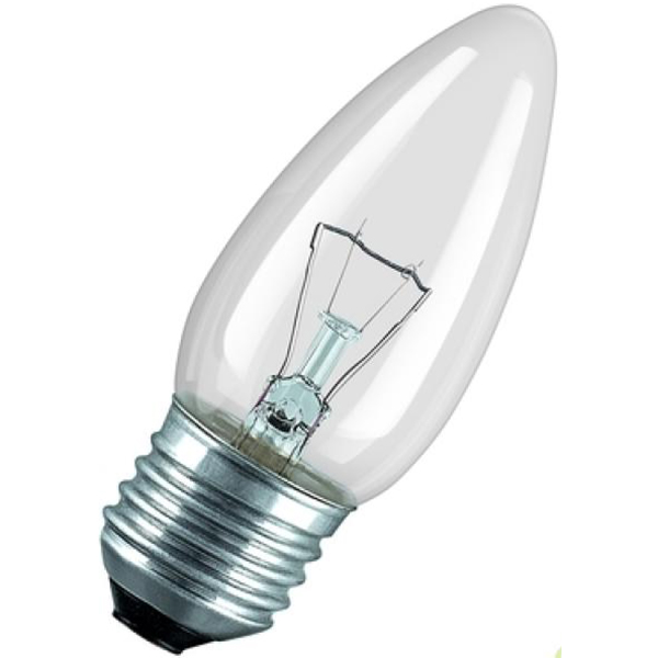 Лампа Belsvet ДС 40-3 40 Вт E27 свеча прозрачная