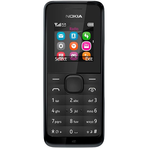 Телефон мобильный Nokia 105 black