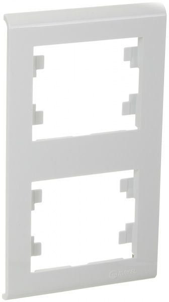 Рамка двухместная Makel Manolya вертикальная белый