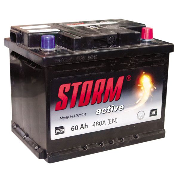 Аккумулятор Storm Active 6СТ-60Ah 480А Евро