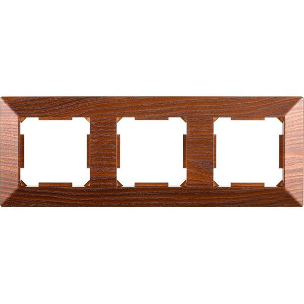 Рамка тримісна HausMark Alta горизонтальна дуб бронзовий SNG-FRP.SQ20G3-8/Oak-bronze