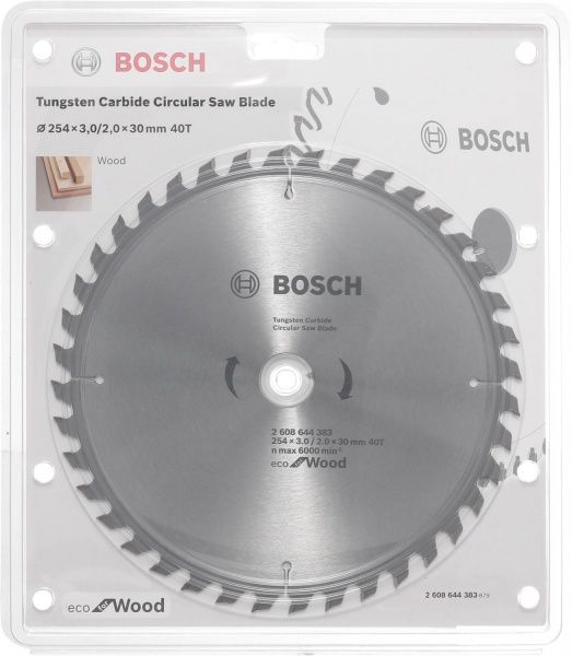 Диск пильный Bosch ECO WO 254x30-40T (2608644383)