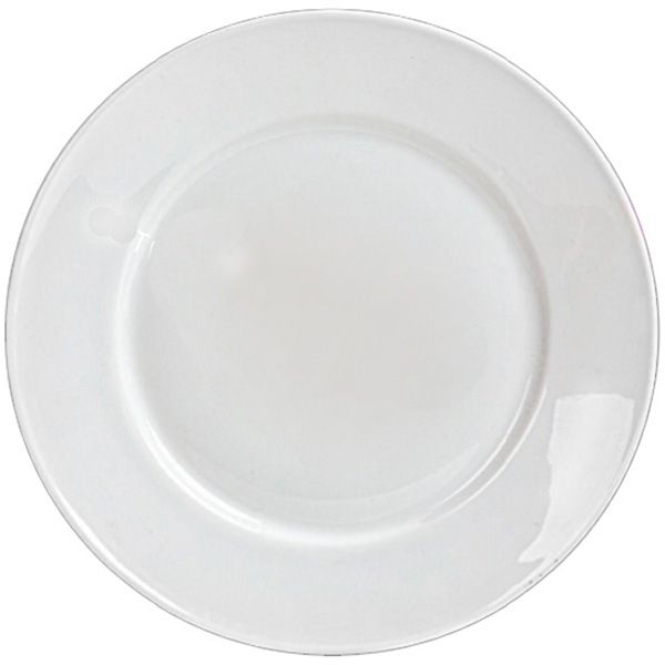 Тарелка обеденная белая 23 см Luna