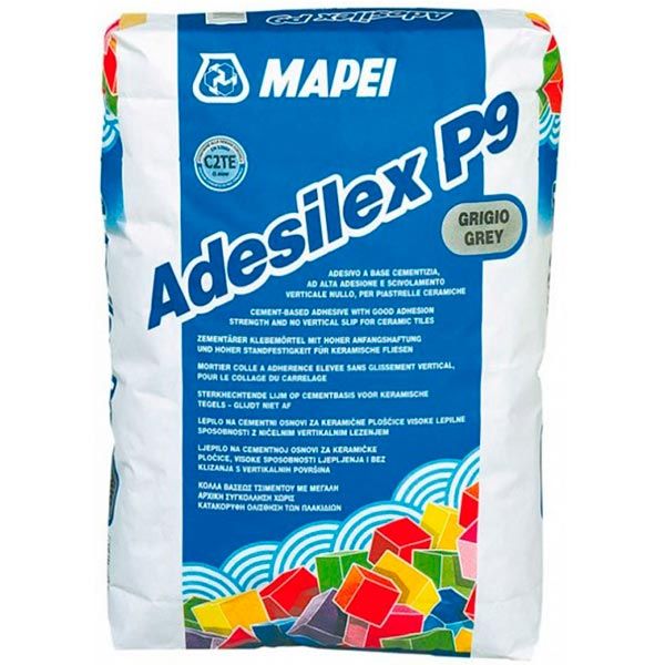 Клей для плитки Mapei Adesilex P9 GR 25 кг сірий