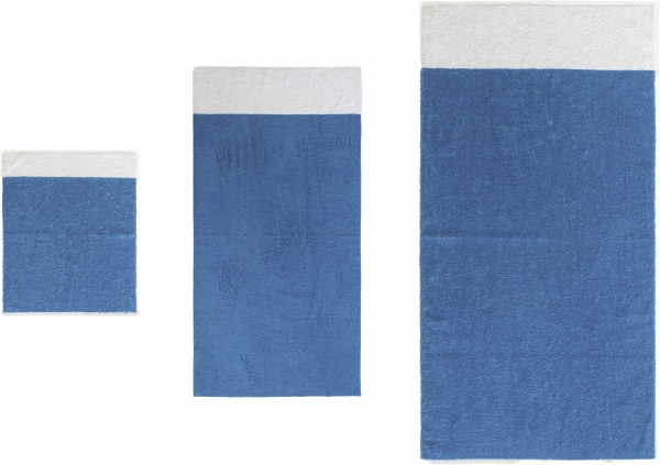 Полотенце 70x140 см белый с синим ABC 