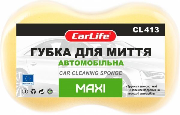 Губка автомобильная  MAXI Carlife CL413