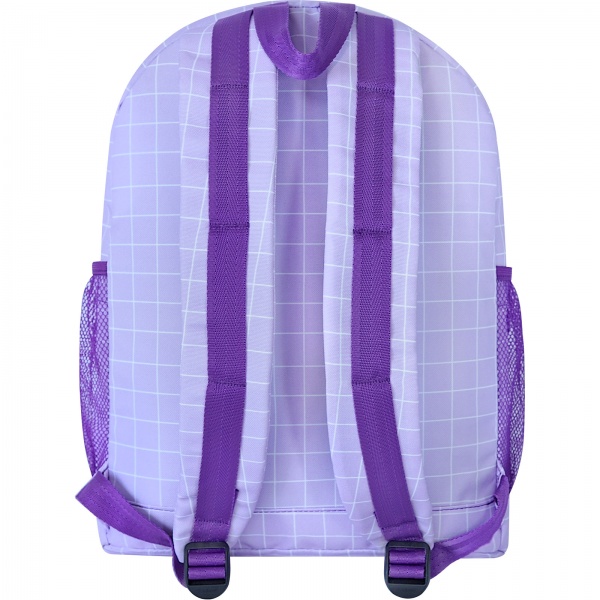 Рюкзак молодежный Bagland Клетка фиолетовый 17 л 533664 (суб.1341)