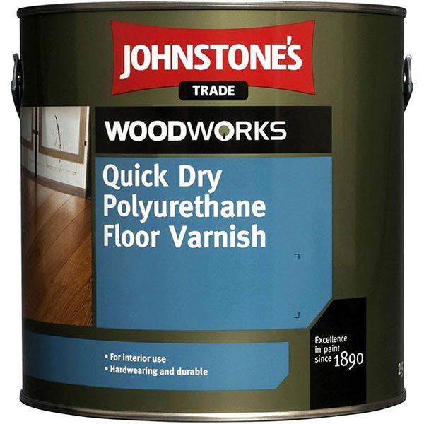 Лак для пола Quick Dry Polyurethane Floor Varnish Johnstone's глянец 5 л