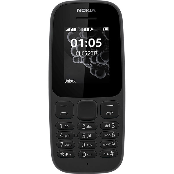 Мобільний телефон Nokia 105 Single Sim New Black (A00028356)