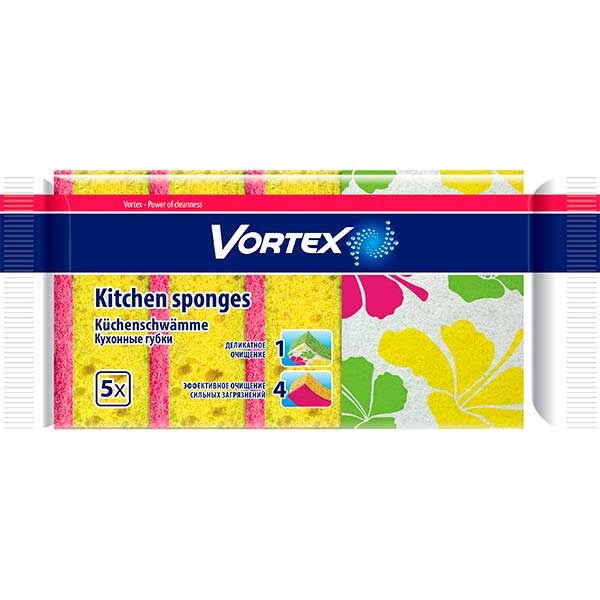 Губка Vortеx для кухни 4+1