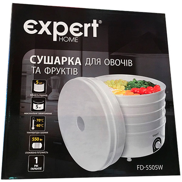 Сушилка для овощей и фруктов Expert Home FD-5505W 