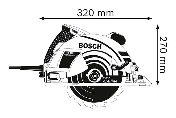 Пила дисковая Bosch Professional GKS 190 0601623000