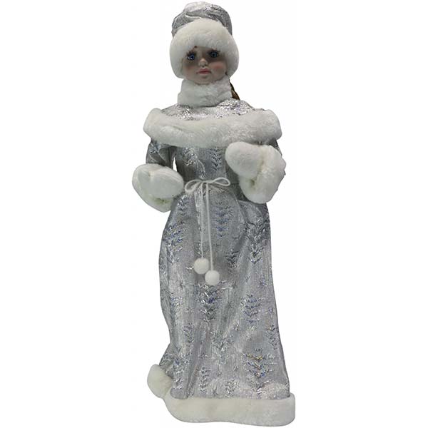 Фигура Снегурочка в серебристом 56 см