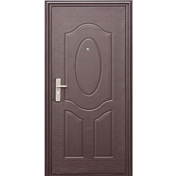 Двері вхідні Е40М ФВ коричневий 2050х860мм праві