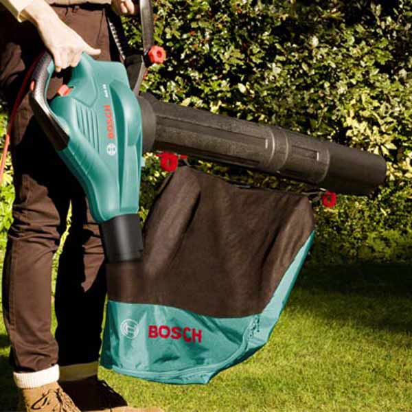Пылесос садовый Bosch ALS 25 + рукав + сумка для листьев