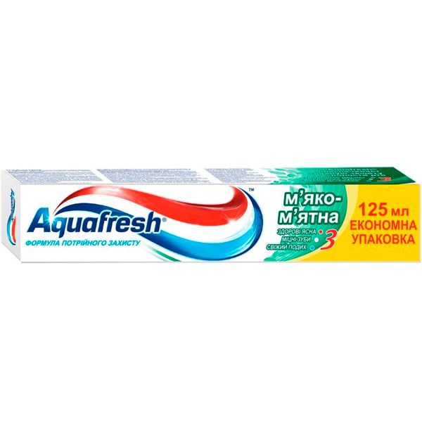 Зубна паста Aquafresh М'яко-м'ятна 125 мл