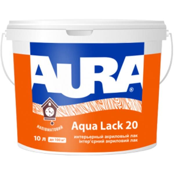 Лак интерьерный Aqua Lack 20 Aura® полумат 1 л