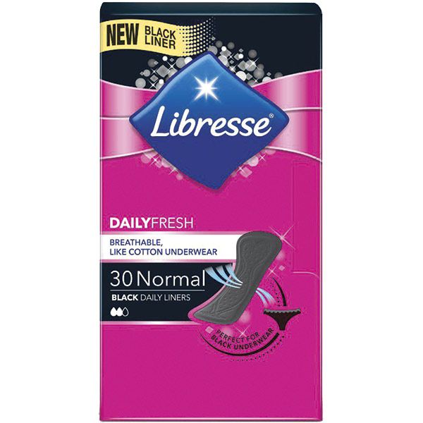 Прокладки ежедневные Libresse Dailies Style Black normal 30 шт.