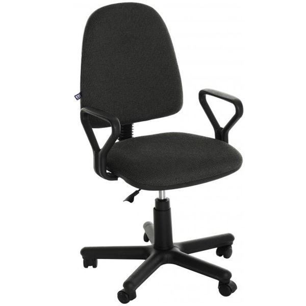 Кресло офисное Новый стиль Prestige GTP C-26 серо-черный