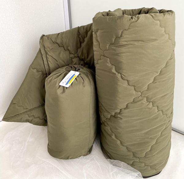 Спальный мешок с капюшоном и чехлом 225х75 см