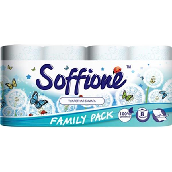 Soffione Natural Family Pack тришаровий 8 шт.
