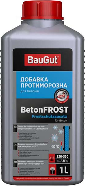 Противоморозная добавка BauGut BetonFROST 1 л