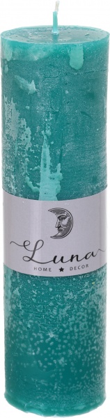 Свеча Рустик цилиндр изумрудный C5520-327 Luna