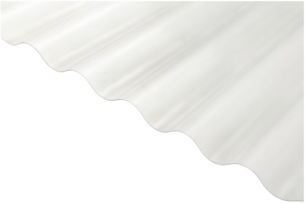 Прозрачный лист ПВХ SALUX W 76/18 2x0,9м x 0,8мм волна