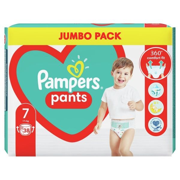 Подгузники-трусики Pampers Pants Размер 7 (17+ кг) 38 шт.