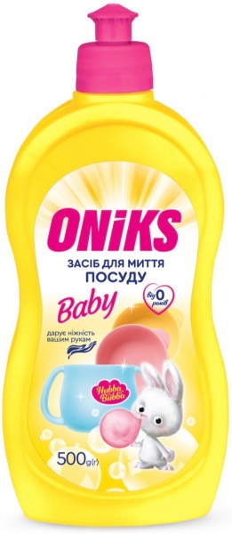 Средство для ручного мытья посуды ONIKS BABY HUBBA BUBBA 0,5л