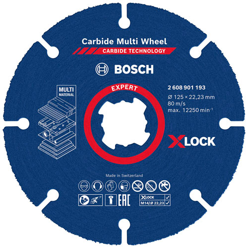 Диск відрізний Bosch по дереву до КШМ X-LOCK Carbide 125x22,23 мм 2608901193