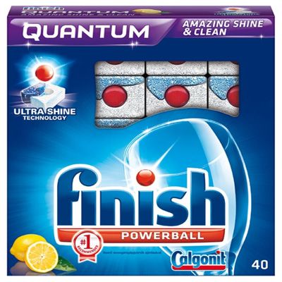 Таблетки для мытья посуды Finish Quantum Lemon таблетки 40 шт