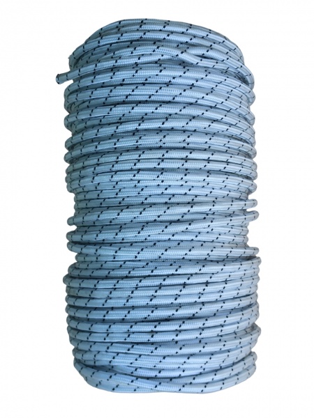 Шнур капроновый 6 мм 100 м бело-синий 0,036 кг