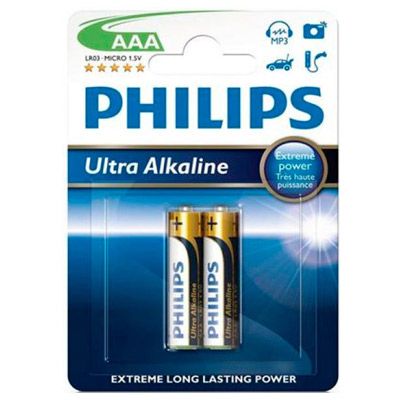 Батарейка Philips Ultra Alkaline LR03-E2B 2 шт